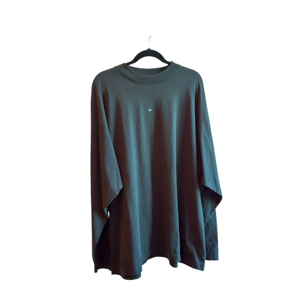 Yeezy Gap Heavy Jersey Black Long Sleeve Crew-Neck XL